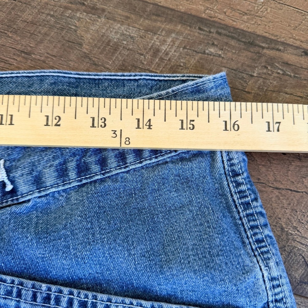 Vintage Y2K Abercrombie & Fitch Drawstring Jeans Womens Size 6 Wide Leg Cargo - Picture 7 of 12